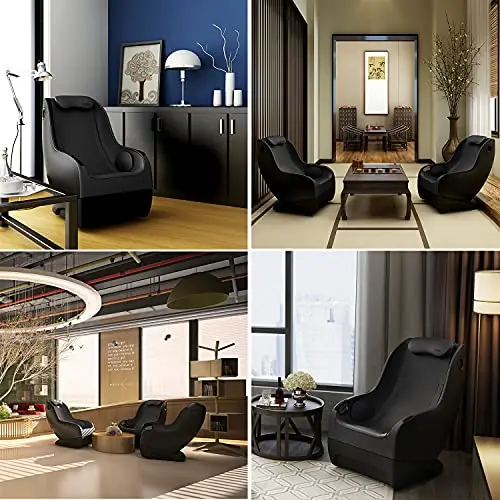 Poltrona da massaggio Aspria, poltrona da massaggio elettrica shiatsu con Bluetooth, massaggio ad aria compressa toccando, completamente assemblato, poltrona relax, sedile da massaggio ergonomico salvaspazio per la casa e l'ufficio - Image 7