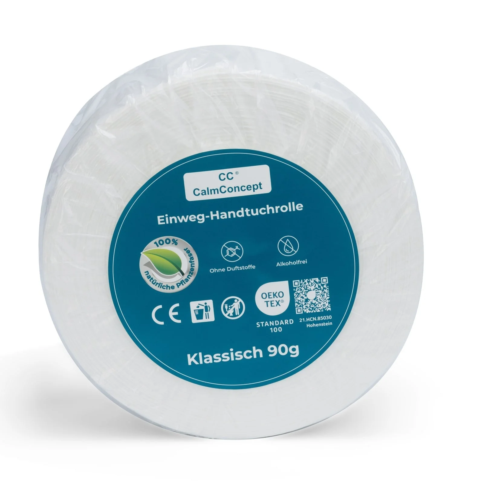 Rotolo di asciugamani monouso CalmConcept® 23M, realizzato al 100% in fibre vegetali naturali, texture perlata 3D, morbido, senza pelucchi, biodegradabile, per uso asciutto e bagnato, per modelli di dispenser di asciugamani caldi A e C - Image 10