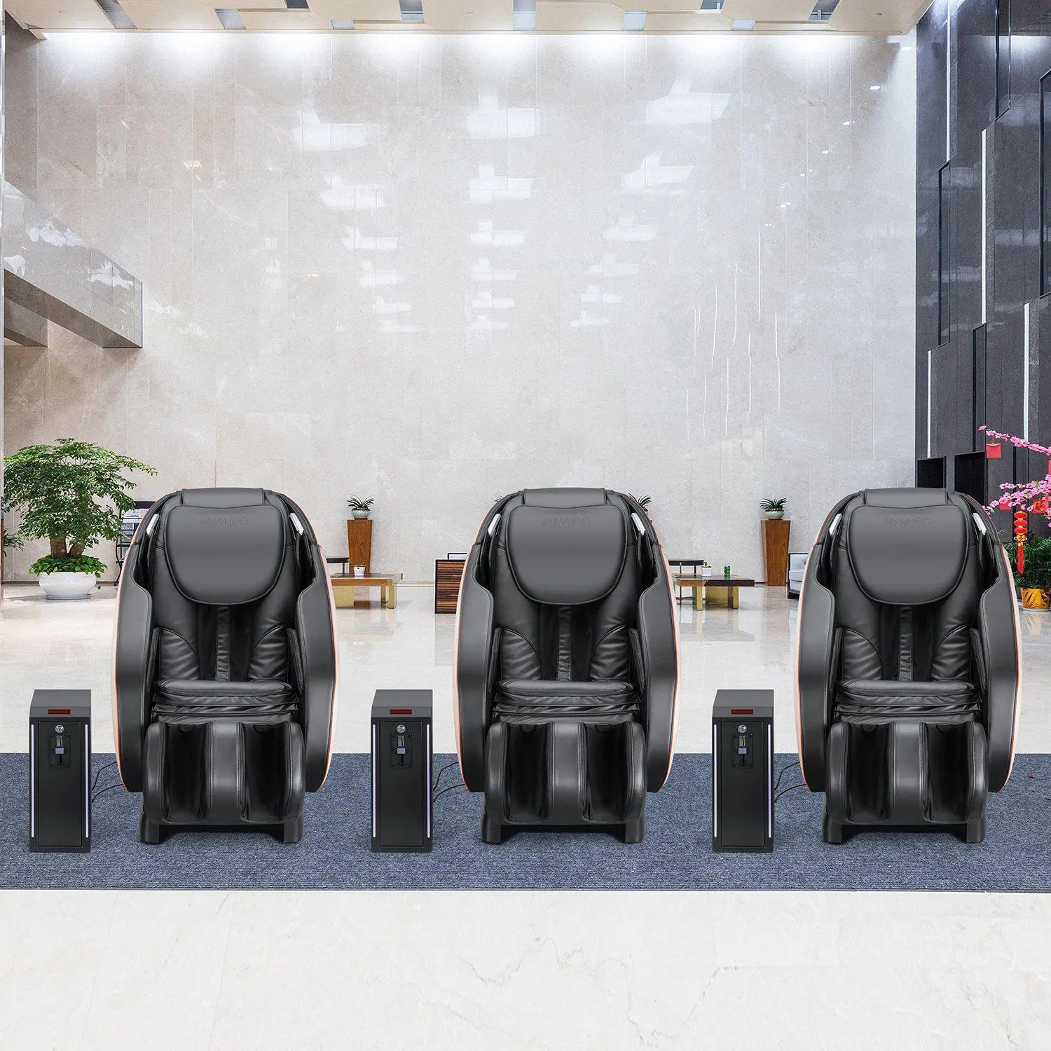 Poltrona massaggiante a gettoni NAIPO, con dispositivo separato per monete, commerciale, premio design - Image 12