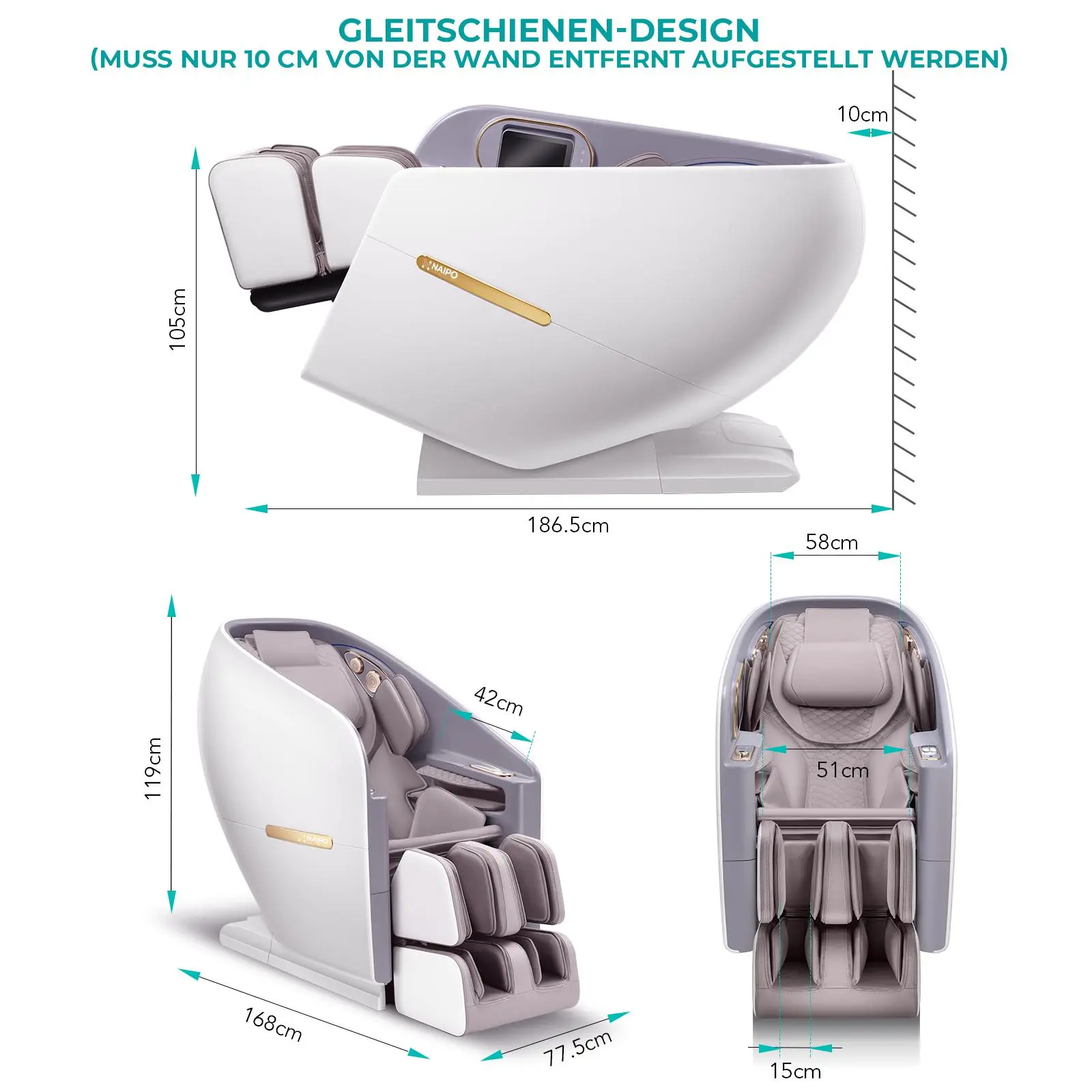 Poltrona massaggiante NAIPO SkySuite con AI - Image 10