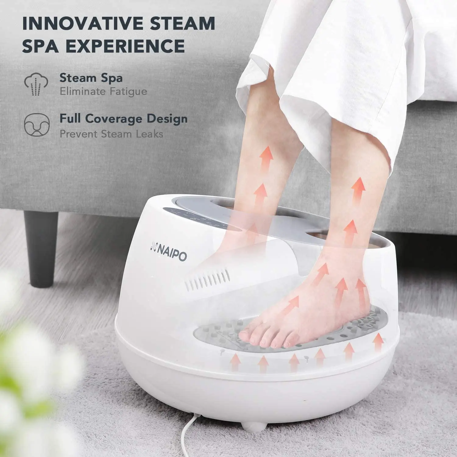 Bagno di vapore per pediluvi NAIPO oFlexiSpa, vincitore dell'iF Design Award; il pediluvio più efficiente, una novità mondiale - Image 4