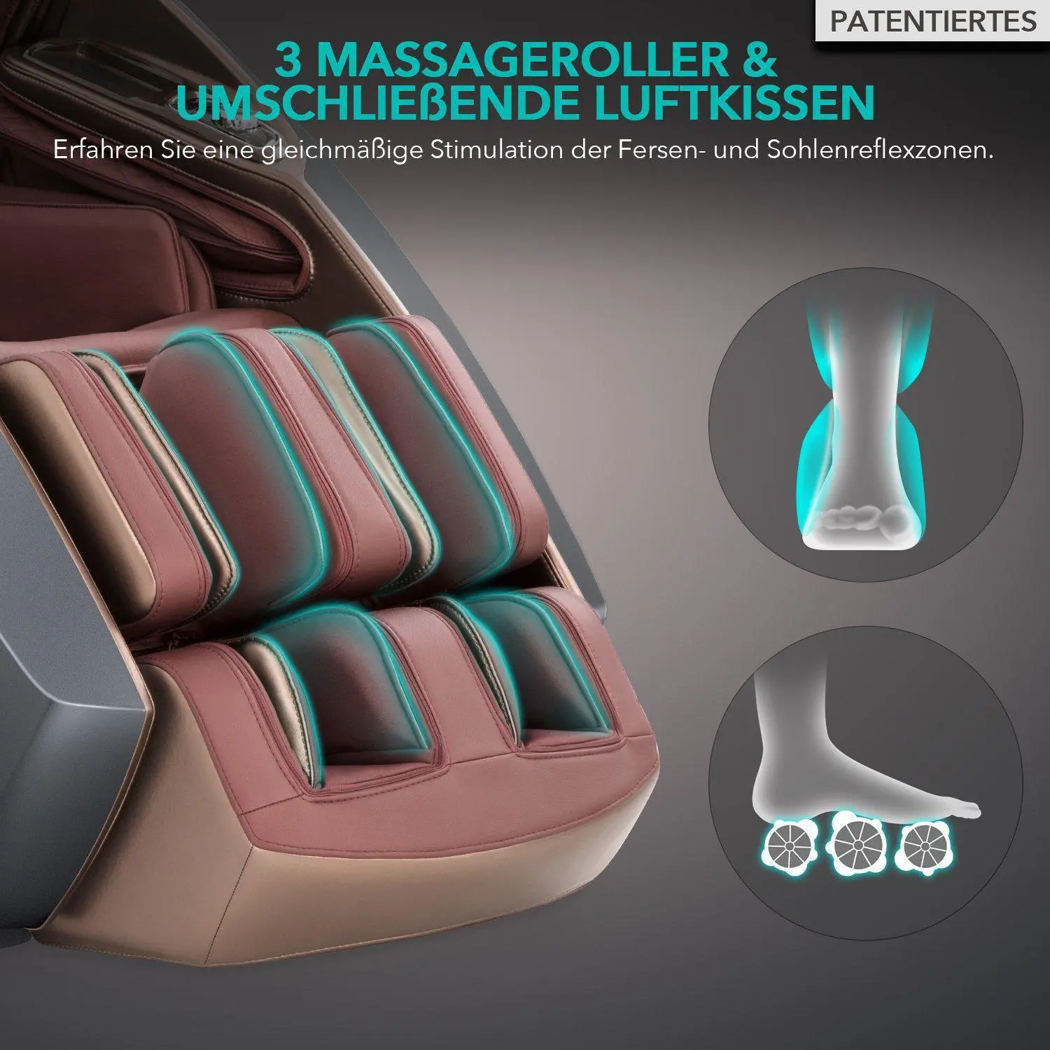 Poltrona da massaggio extra lusso NAIPO 4D, design a capsula spaziale, tablet integrato - Image 4