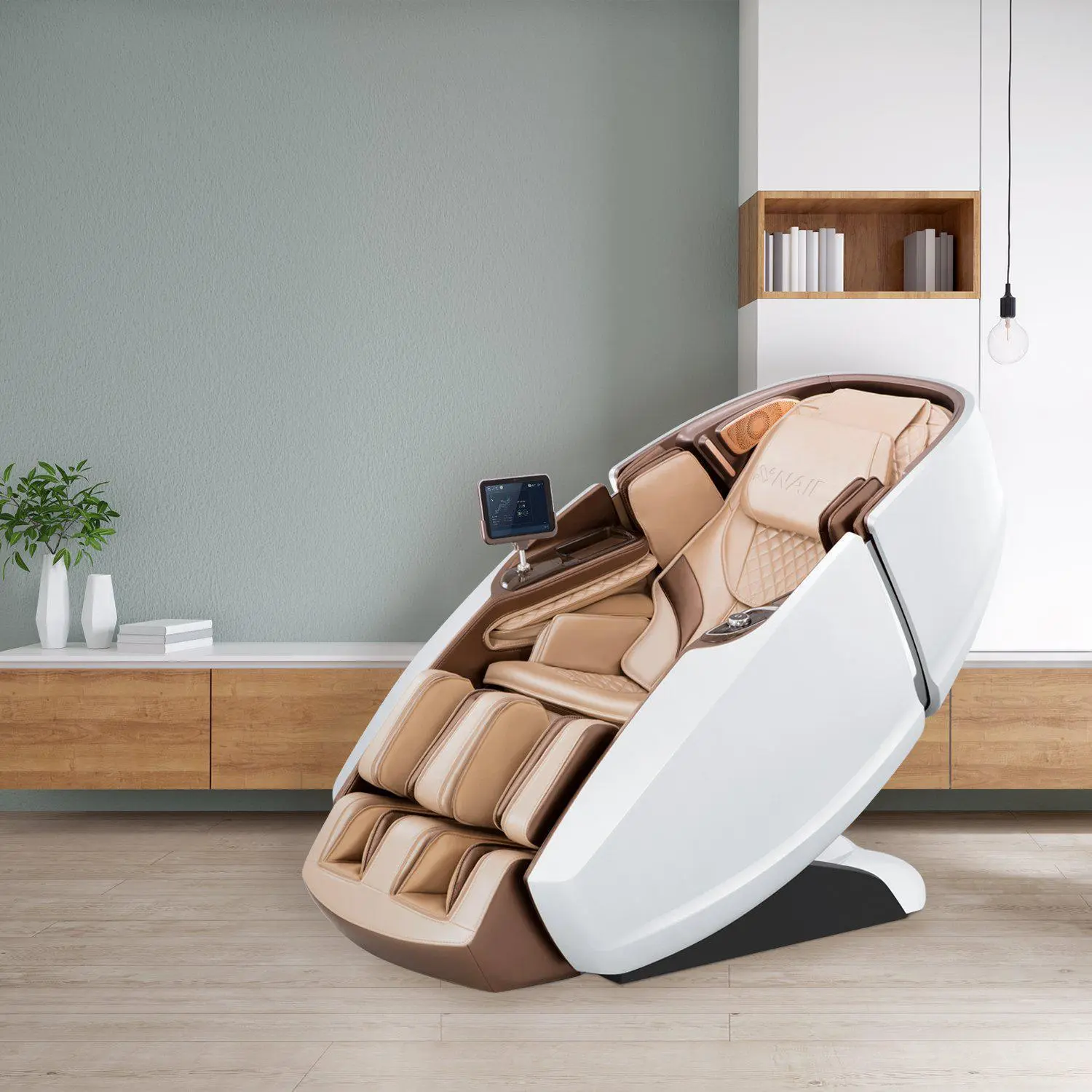 Poltrona da massaggio extra lusso NAIPO 4D, design a capsula spaziale, tablet integrato - Image 5