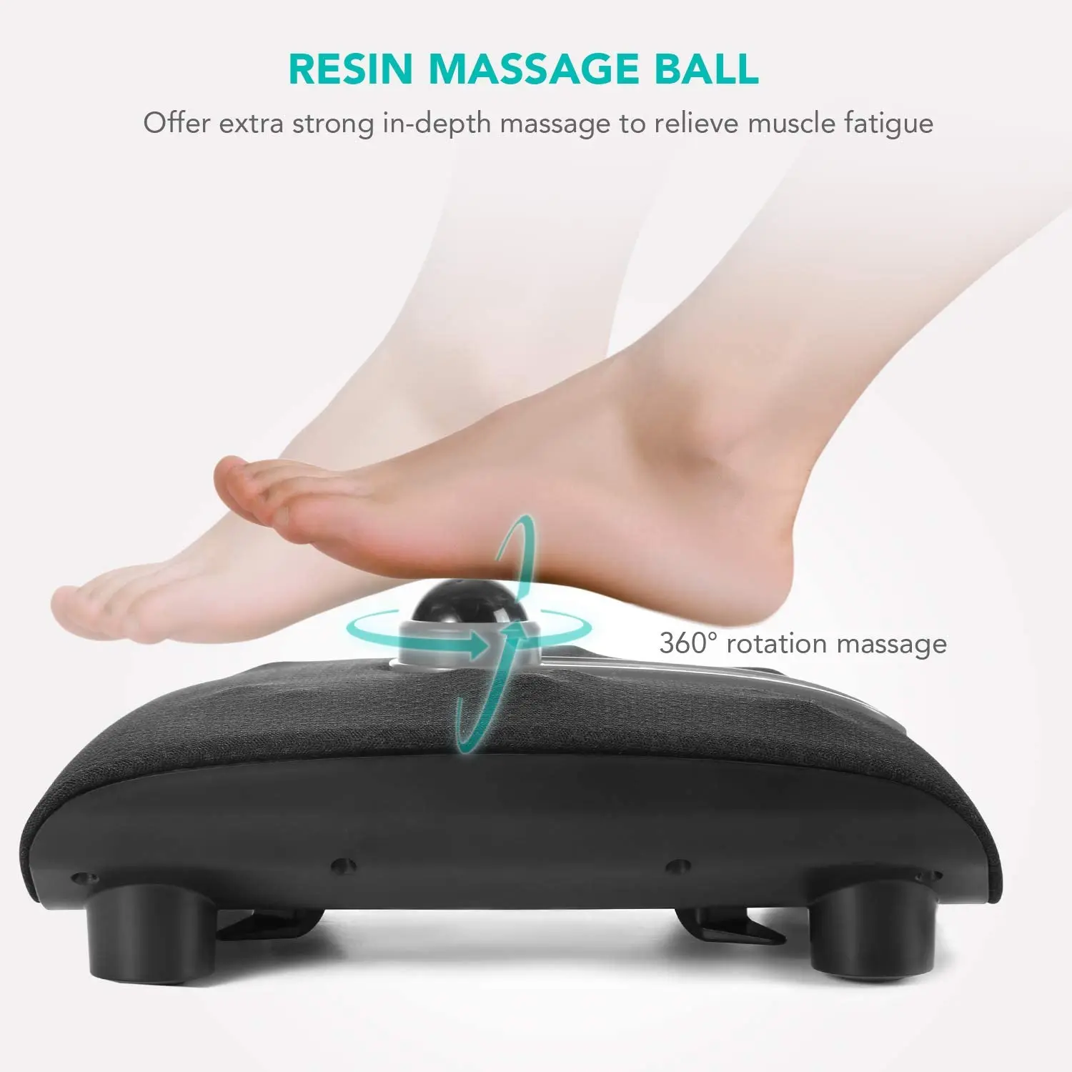 Massaggiatore plantare Naipo Massaggiatore plantare shiatsu Massaggio plantare elettrico con funzione di calore e 18 nodi di massaggio per la cura dei piedi per la casa e l'ufficio - Image 4