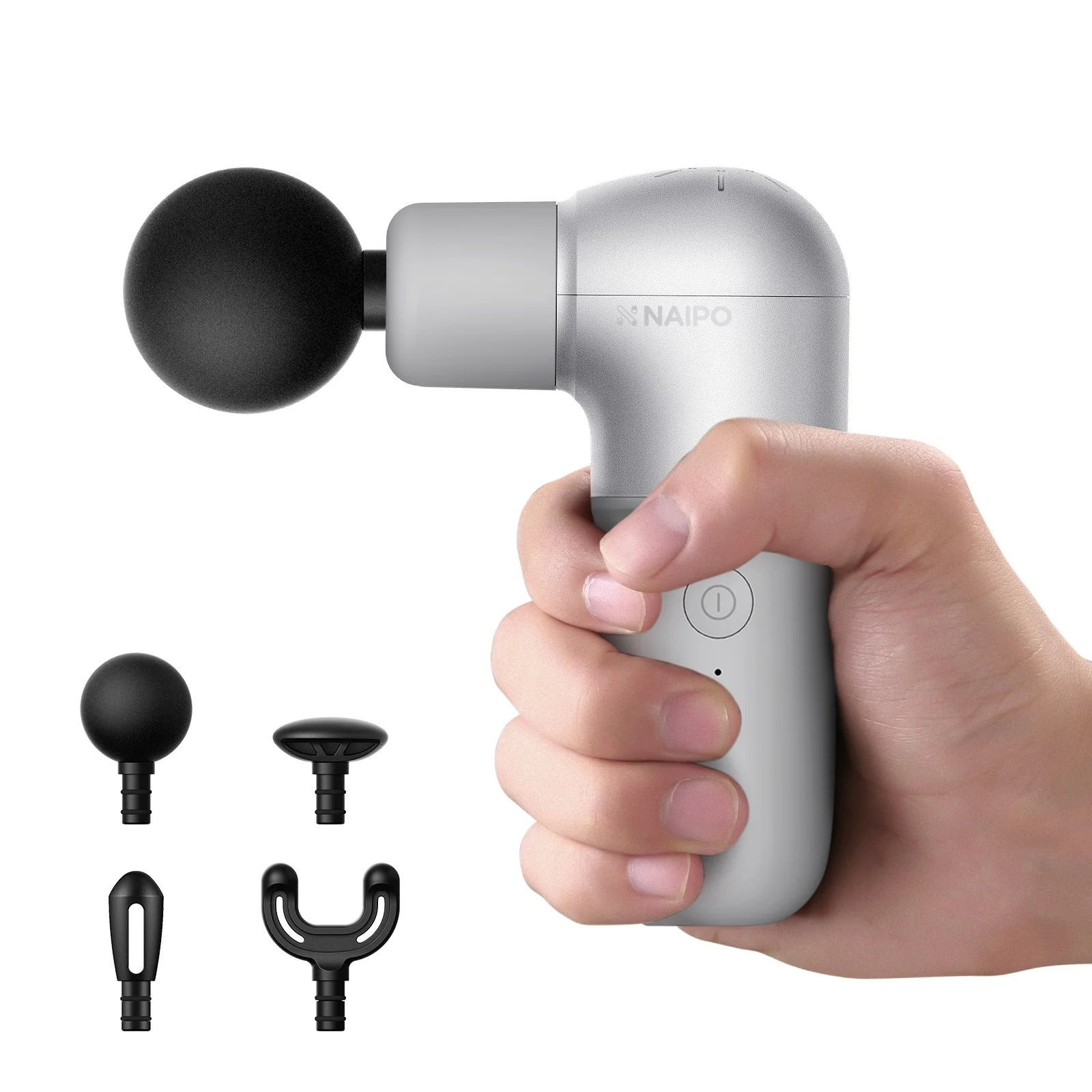 NAIPO® Mini Pro - pistola da massaggio, compatta e potente, 5 livelli di intensità, inclusi 4 accessori - Image 17