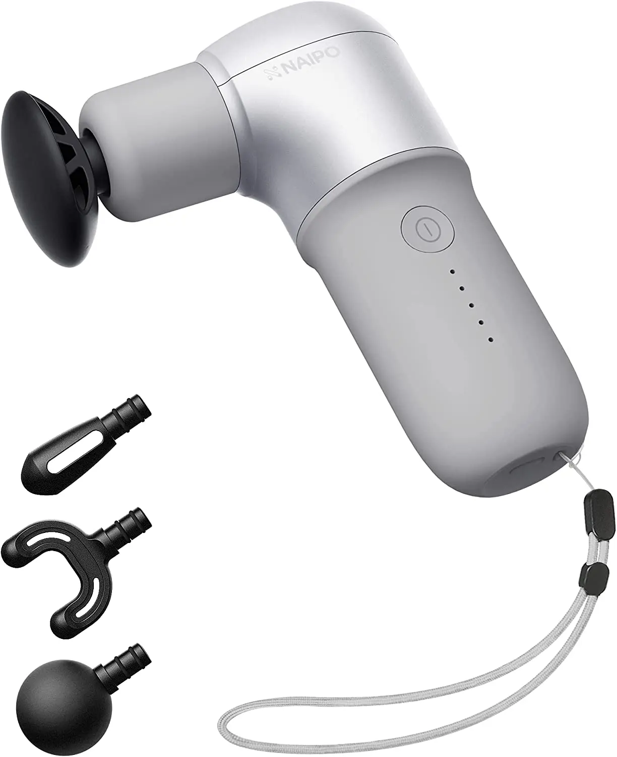 NAIPO® Mini Pro - pistola da massaggio, compatta e potente, 5 livelli di intensità, inclusi 4 accessori - Image 9