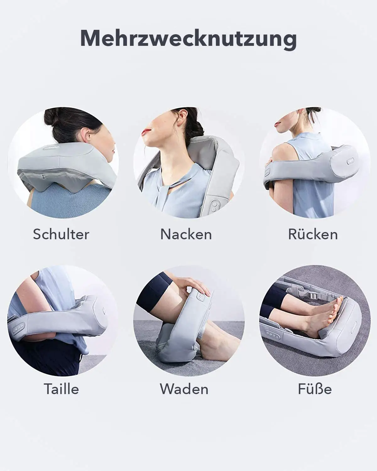 NAIPO oCuddle™️ Massaggiatore Shiatsu, Infrarossi, incl. Borsa per il trasporto, Massaggiatore per il collo - Image 8