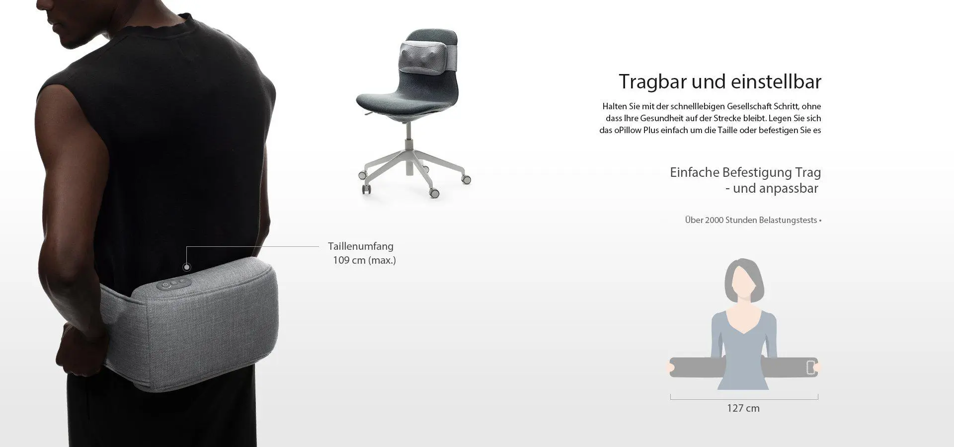 Cuscino massaggiante NAIPO oPillow™ Shiatsu, con funzione batteria e calore - Image 7