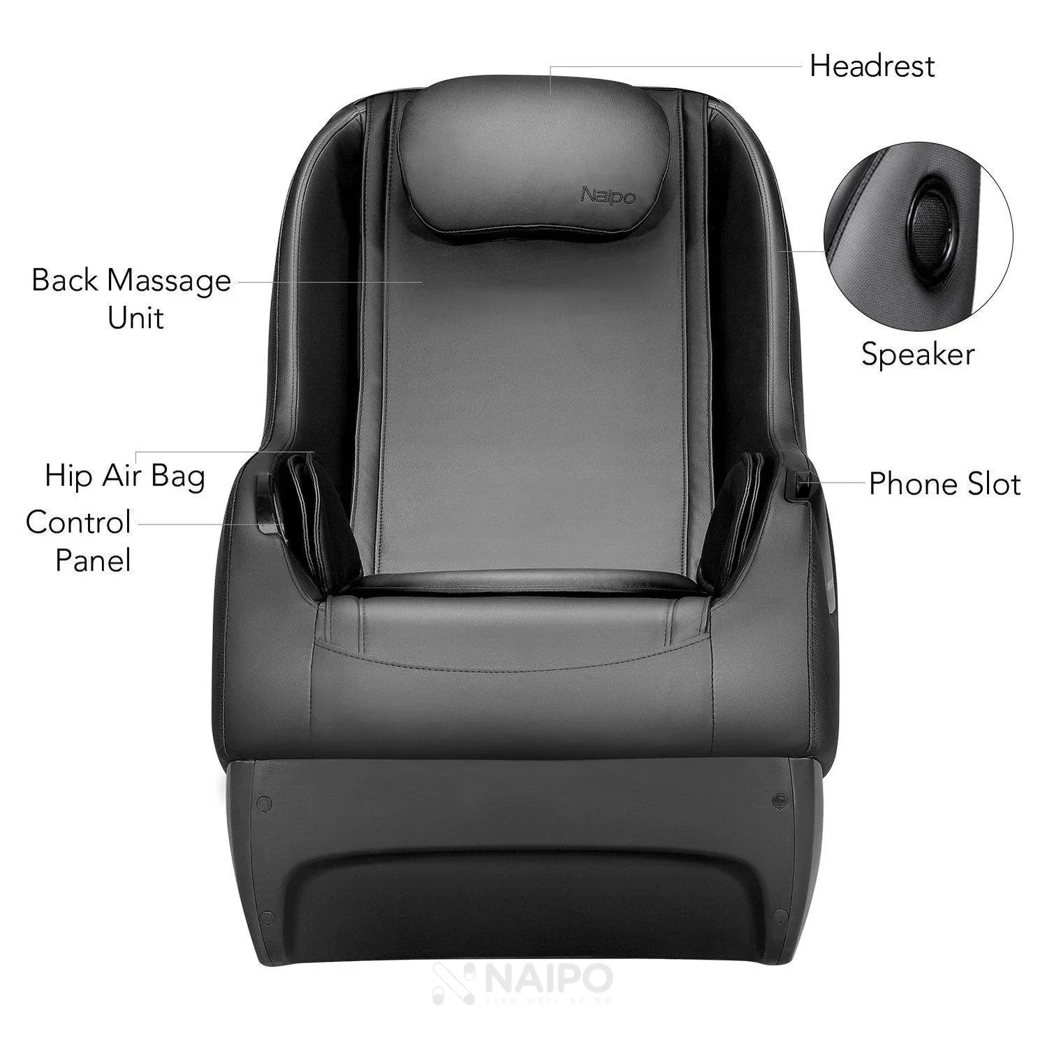 Poltrona massaggiante Shiatsu NAIPO modello A SpaceSaver - Image 7