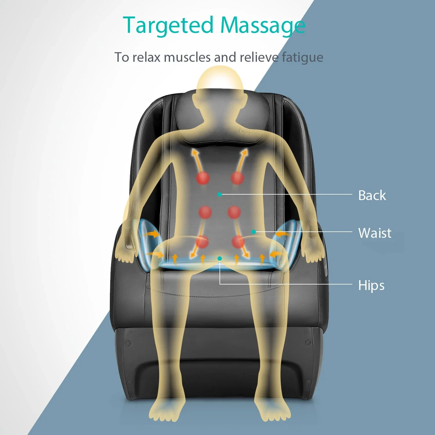 Poltrona massaggiante Shiatsu NAIPO modello A SpaceSaver - Image 8