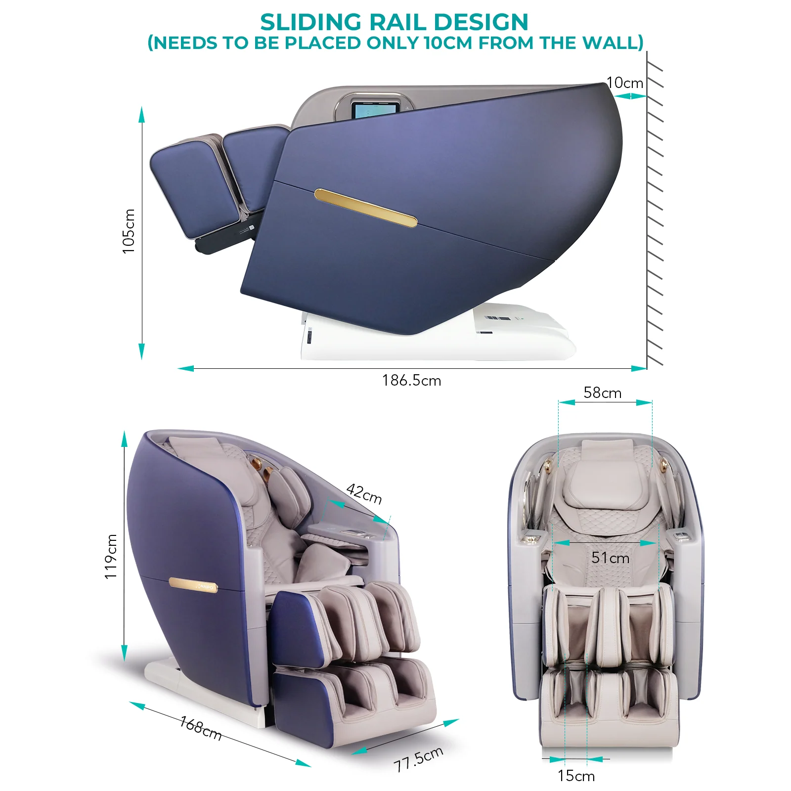 Poltrona massaggiante NAIPO SkySuite con AI - Image 10