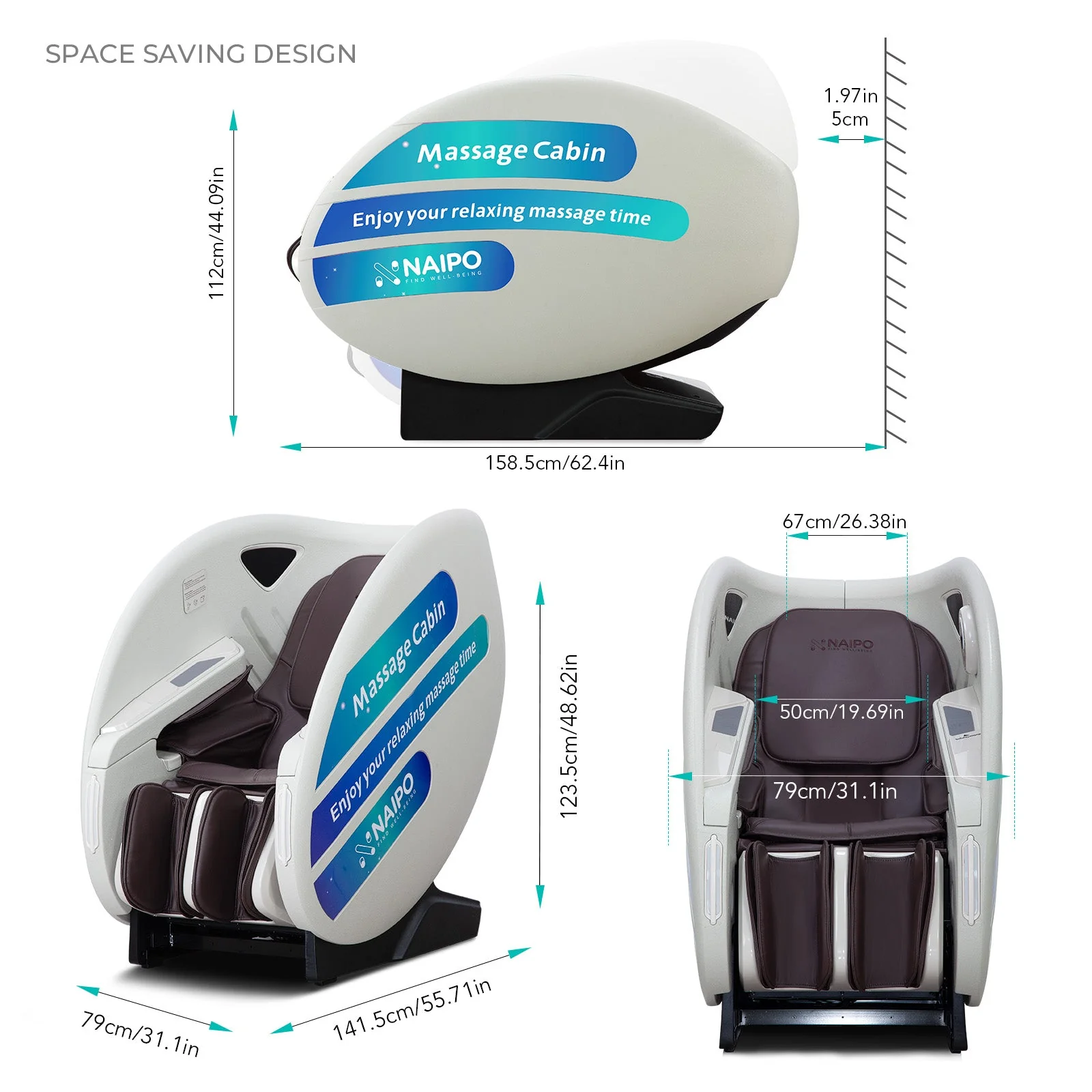 Poltrona massaggiante per distributore automatico Naipo, sistema di pagamento con carta NFC/RFID, tempo/prezzo del massaggio regolabile - Image 8